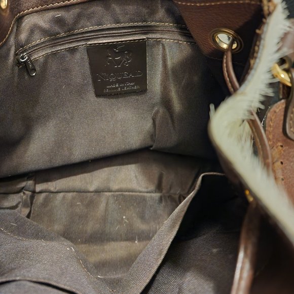 Stylish Cowhide Tote Bag - Picture 6 of 8